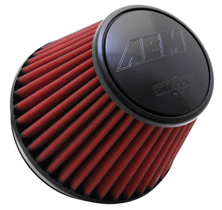 AEM 21-209EDK Dryflow Red Synthetic Round Air Filter w/ 6" Flange Inlet Diameter