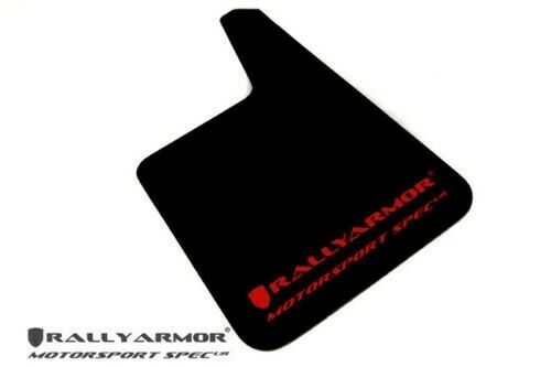 Rally Armor Universal M Spec Black UR Mud Flaps Red Logo