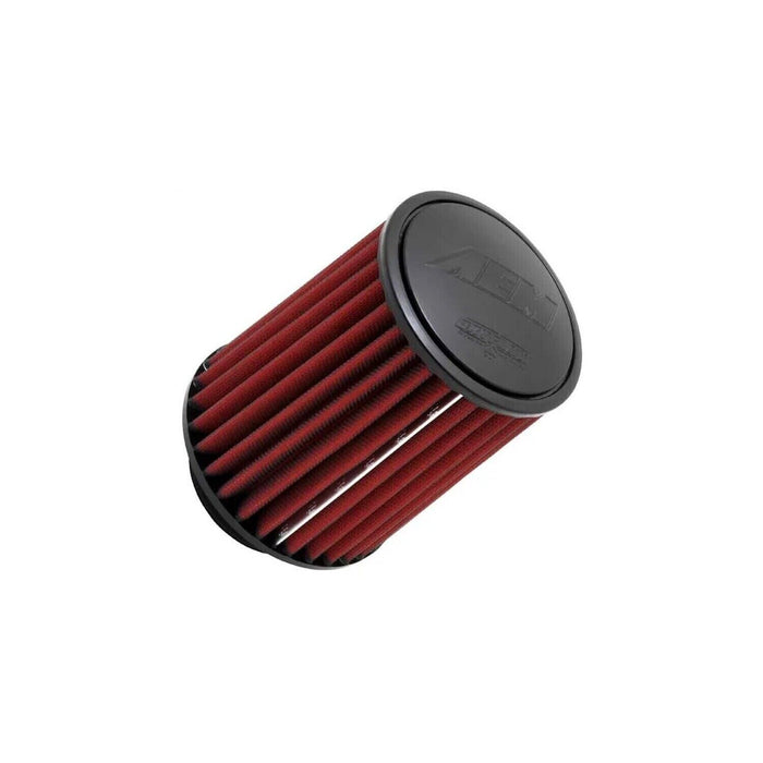 AEM 21-2147DK Dryflow Red Synthetic Round Air Filter 3.5" Flange Inlet Diameter