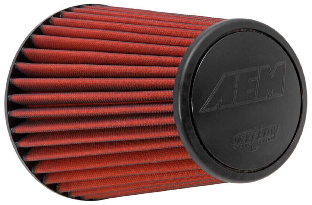 AEM 21-2099DK Dryflow Red Synthetic Round Air Filter w/ 6" Flange Inlet Diameter