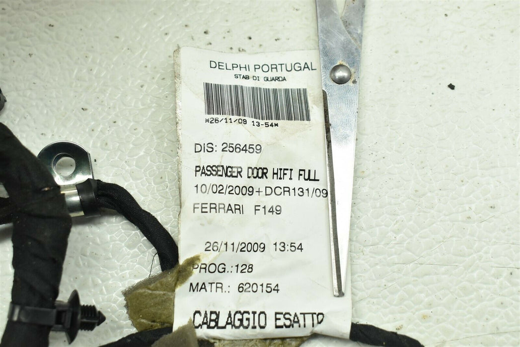 2010 Ferrari California Right Passenger Door Harness Wiring 256459