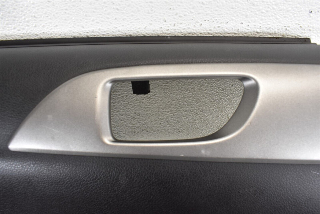 2008-2014 Subaru Impreza WRX STI Door Panel Cover Rear Left Driver LH OEM 08-14