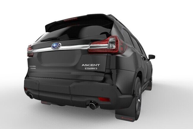 Rally Armor Black UR Mud Flap with Silver Logo For 2018-2020 Subaru Ascent