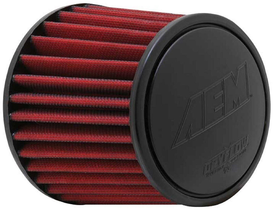 AEM 21-2110DK Dryflow Red Synthetic Round Air Filter 3.25" Flange Inlet Diameter