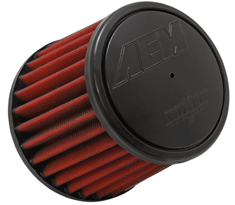 AEM 21-2031D-HK Dryflow Red Round Air Filter w/ 3" Flange Inlet Diameter