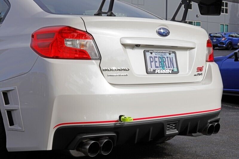 Perrin Performance Aluminum Rear Tow Hook Neon for 2015-2020 Subaru WRX/STI