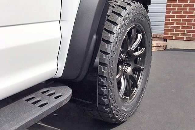 Rally Armor UR Black Mud Flap with White Logo For 2017-2020 Ford F-150 Raptor
