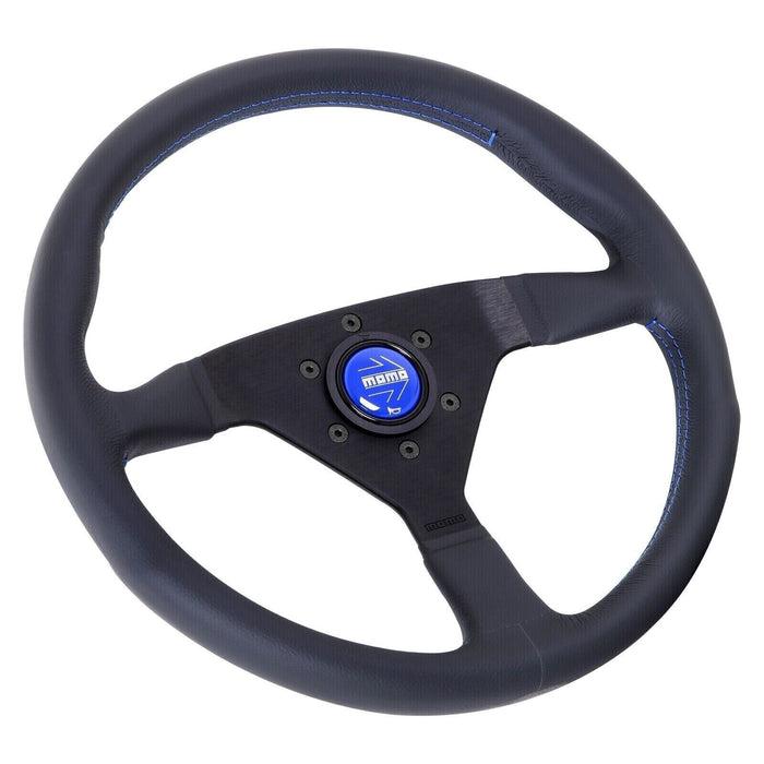 MOMO Monte Carlo Steering Wheel 350mm Blue Stitching  MONTECARLO