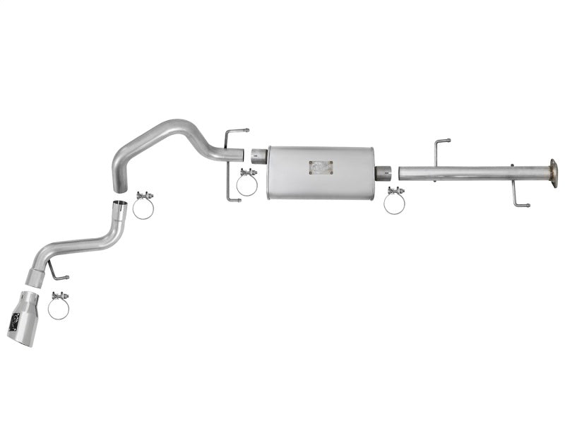 aFe Fits Scorpion 2-1/2in Alum Steel Cat-Back Exhaust W/ Polished Tips 07-17