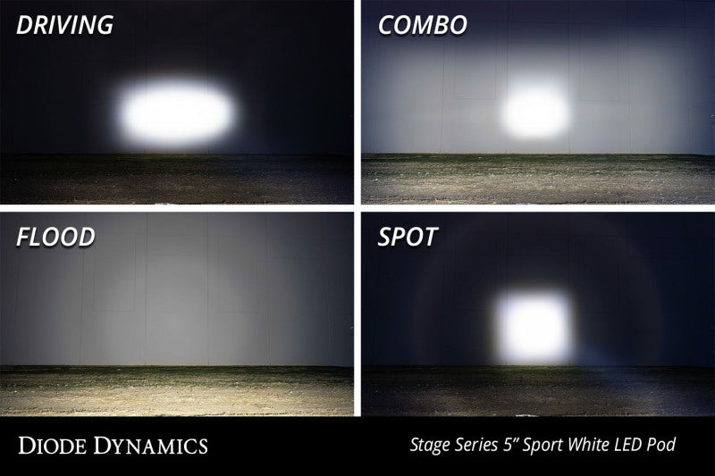 Diode Dynamics Fits SS5 LED Pod Sport - Yellow Driving (Pair)