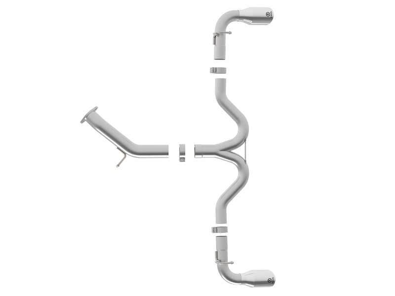 aFe Takeda Fits 3in-2.5in SS Axle-Back Exhaust W/polished Tips 2018 Hyundai