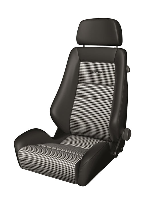 Recaro Fits Classic LX Seat - Black Leather/Pepita Fabric