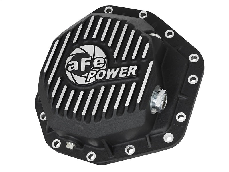 aFe Fits Power Pro Ser Rear Diff Cover Black W/mach Fins 2017 Ford Diesel Trucks