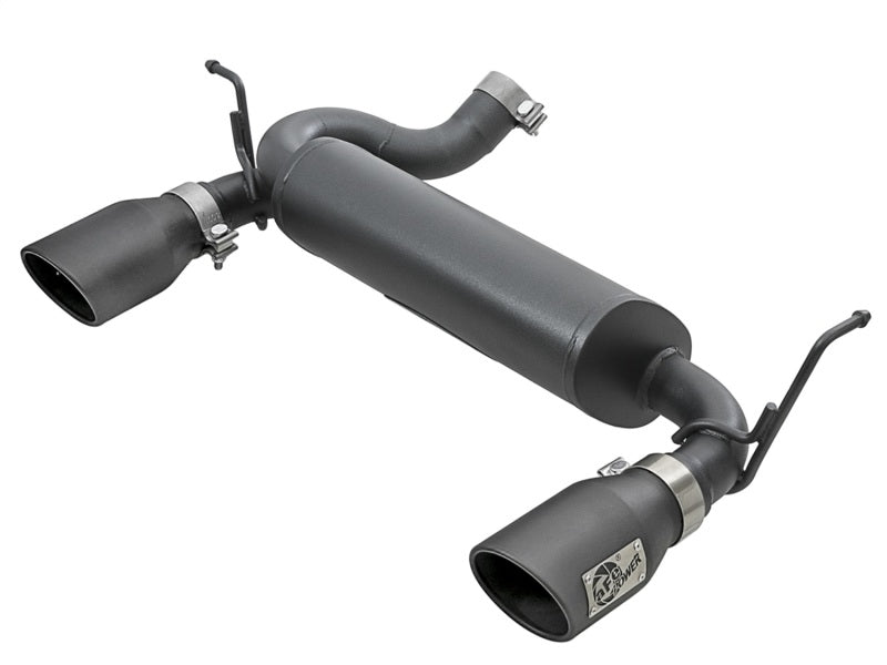 aFe Fits Rebel Series 2.5in 409 SS Axle-Back Exhaust W/ Black Tips 2007+ Jeep