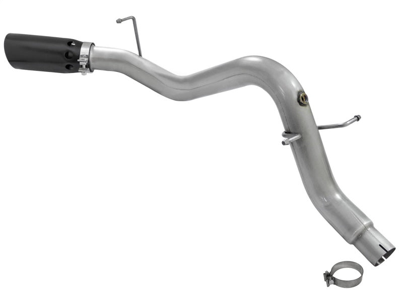 aFe LARGE BORE Fits HD 3.5in DPF-Back Alum Exhaust W/black Tip 2016 GM