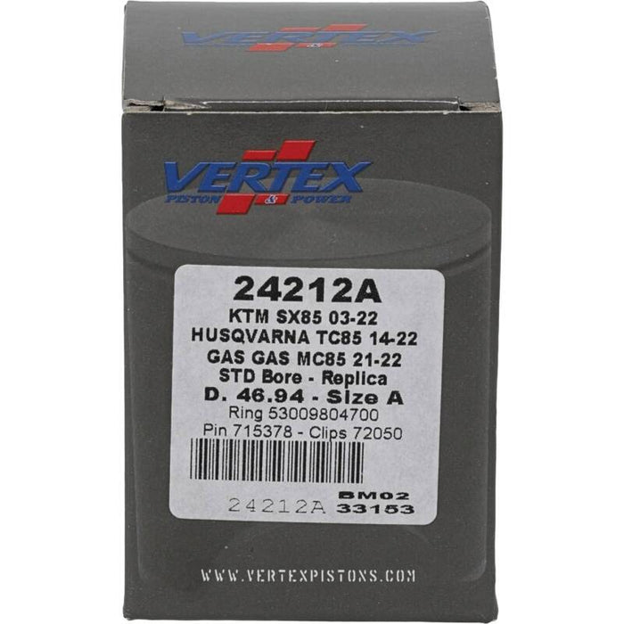 Vertex Piston Fits 03-24 KTM 85 SX 85cc Cast Replica Piston Kit