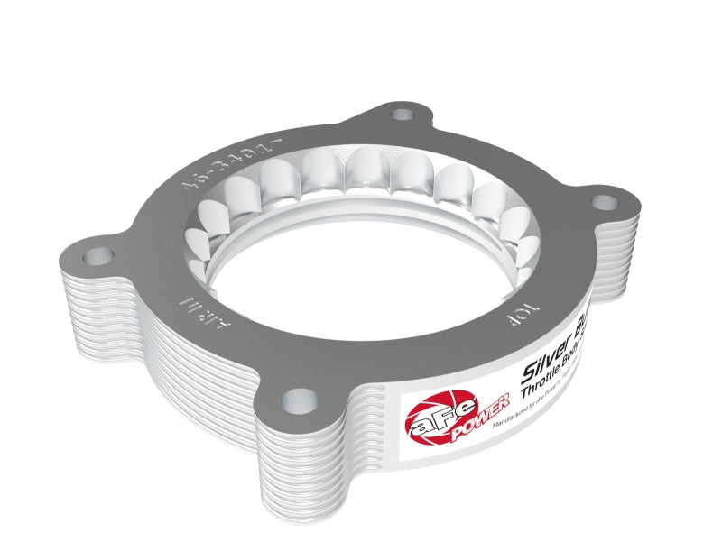 aFe Fits 2020 Vette C8 Silver Bullet Aluminum Throttle Body Spacer Works W/