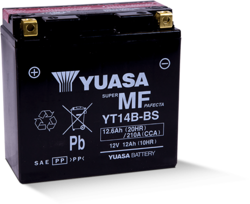 Yuasa Maintenance Free Battery YT14B-BS Yamaha Raider Stratoliner YUAM624B4