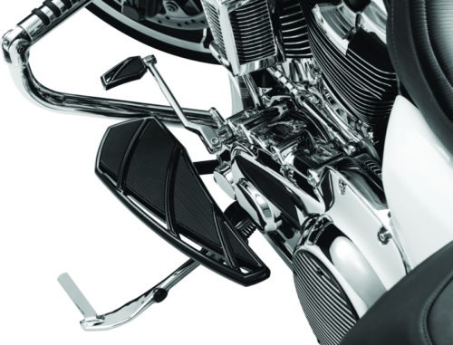 Kuryakyn 5793 Black Phantom Driver Floorboards for Touring 83-23 & FL Softail