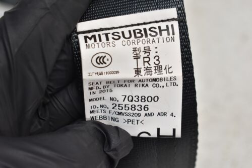 08-15 Mitsubishi Evolution X Passenger Rear Seat Belt Rh Evo 10 2008-2015