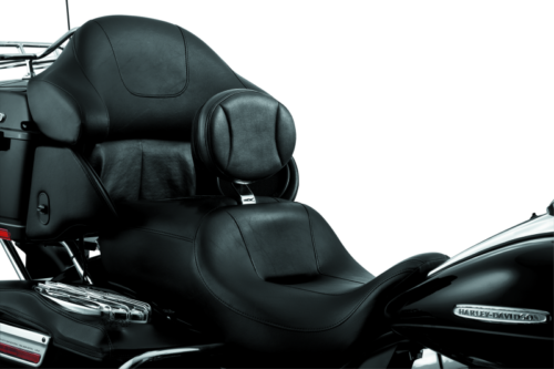 Kuryakyn 1670 Plug-In Driver's Backrest for Harley Touring 97-20 w/ Slotted Seat