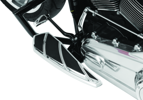 Kuryakyn 5794 Chrome Driver Floorboards for Harley 18-20 FLHC/FLDE/FLSL/FLFB