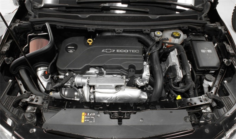K&amp;N Fits 17-18 Chevy Cruze 1.4L Turbo Silver Typhoon Short Ram Intake