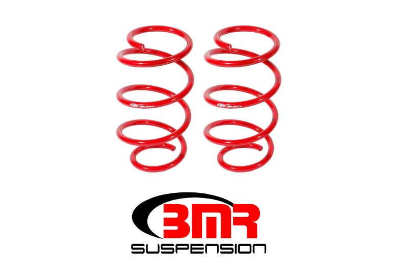 BMR Fits 15-17 S550 Mustang Front Drag Version Lowering Springs - Red