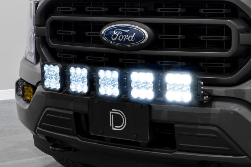 Diode Dynamics Fits 21-22 Ford F-150 SS5 Grille CrossLink Lightbar KitSport -