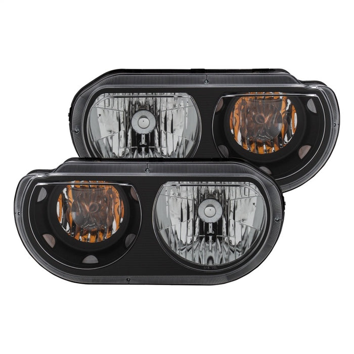 Anzo Fits 2008-2014 Dodge Challenger Crystal Headlights Black