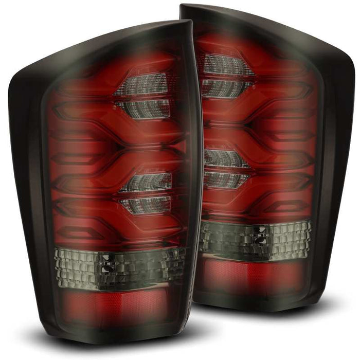 AlphaRex Fits 16-20 Toyota Tacoma PRO-Series LED Tail Lights Red Smoke