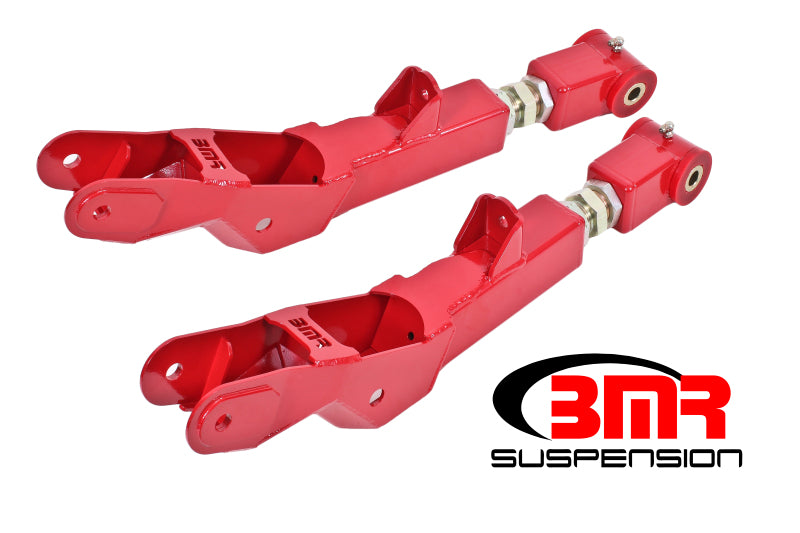 BMR Fits 10-15 5th Gen Camaro Lower Control Arms Rear On-Car Adj. (Polyurethane)