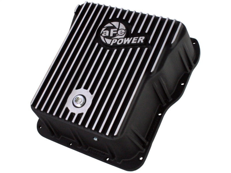 aFe Fits Power Cover Trans Pan Machined Trans Pan GM Diesel Trucks 01-12 V8-6.6L