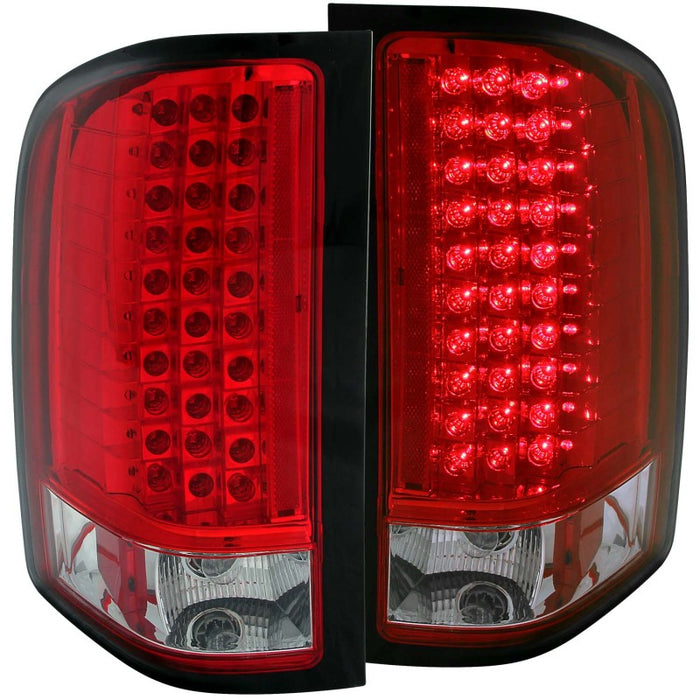 Anzo Fits 2007-2013 Chevrolet Silverado 1500 LED Taillights Red/Clear