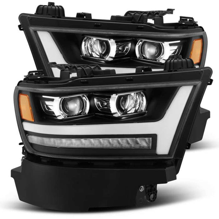 AlphaRex Fits 19-20 Ram 1500HD PRO-Series Proj Headlight Plnk Style Blk W/activ