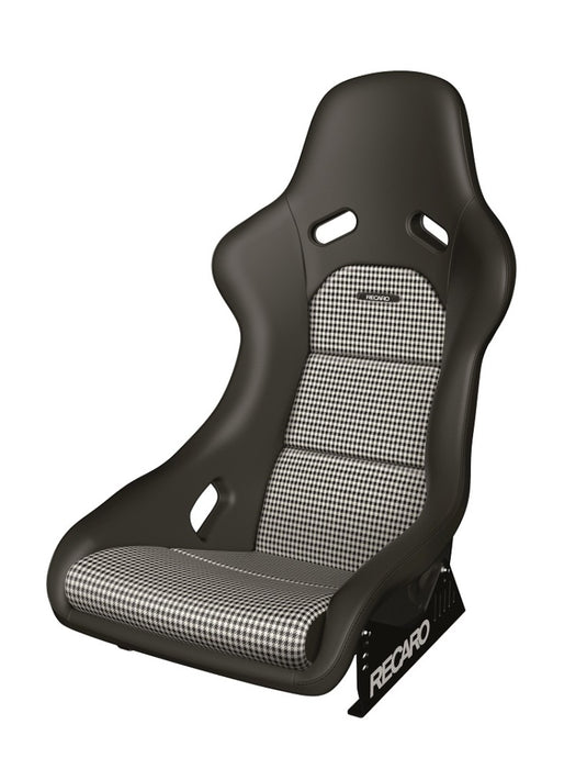 Recaro Fits Classic Pole Position ABE Seat - Black Leather/Pepita Fabric