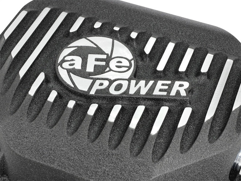 aFe Rear Differential Cover (Black Machined; Pro Series); Fits Dodge/RAM 94-14