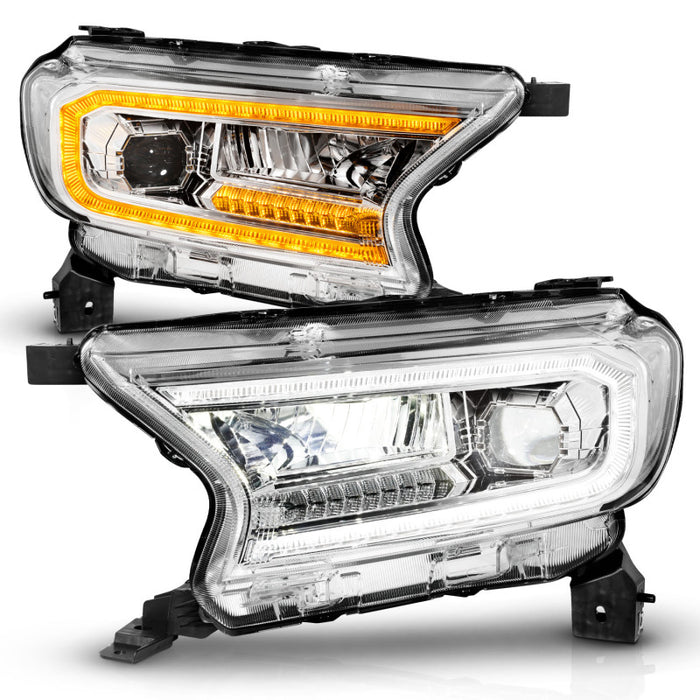 Anzo Fits 19-23 Ford Ranger Full LED Projector Headlights W/ Initiation &amp;