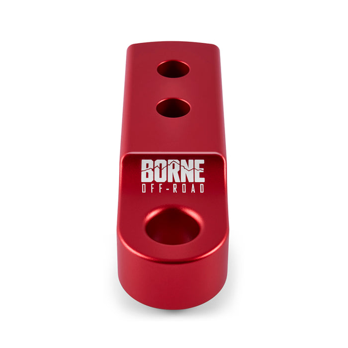 Borne Off-Road CNC Hitch Receiver Shackle Fits 2in Red