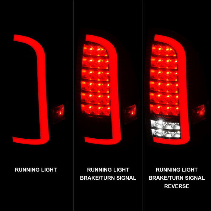 Anzo Fits 05-15 Toyota Tacoma Full LED Tail Lights W/light Bar Sequential Black