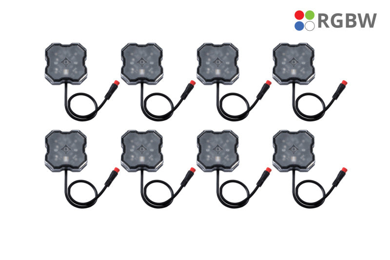 Diode Dynamics Stage Fits Series RGBW LED Rock Light (8-pack)