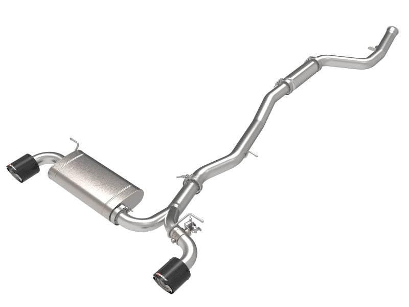 aFe POWER Takeda Fits 2021 Toyota Supra 2.0L (t) 2.5in-3in 304 SS CB Exhaust W/