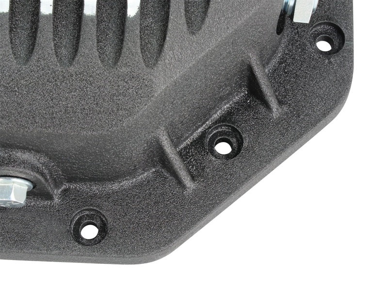 aFe Rear Differential Cover (Black Machined; Pro Series); Fits Dodge/RAM 94-14