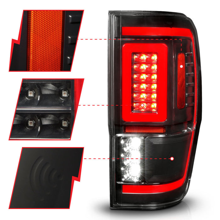 Anzo Fits 19-22 Ford Ranger Full LED Taillights W/ Lightbar Sequential Signal