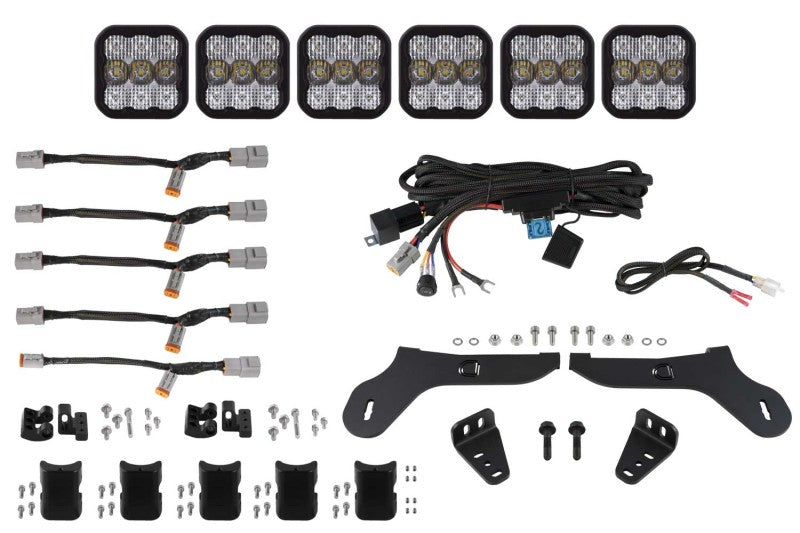 Diode Dynamics Fits 17-20 Ford Raptor SS5 Grille CrossLink Lightbar Kit - Pro