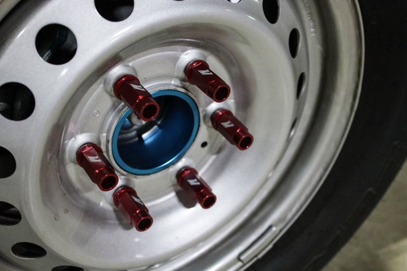 Mishimoto Aluminum Locking Fits Lug Nuts M12x1.5 27pc Set Red