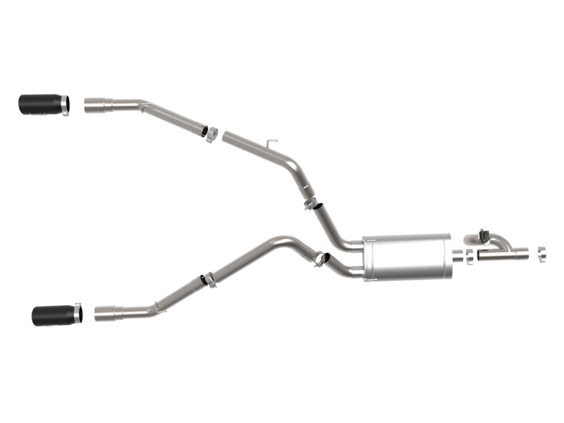 aFe Fits 09-18 Ram 1500 V8 5.7L Hemi Gemini XV 3in 304 SS Cat-Back Exhaust W/