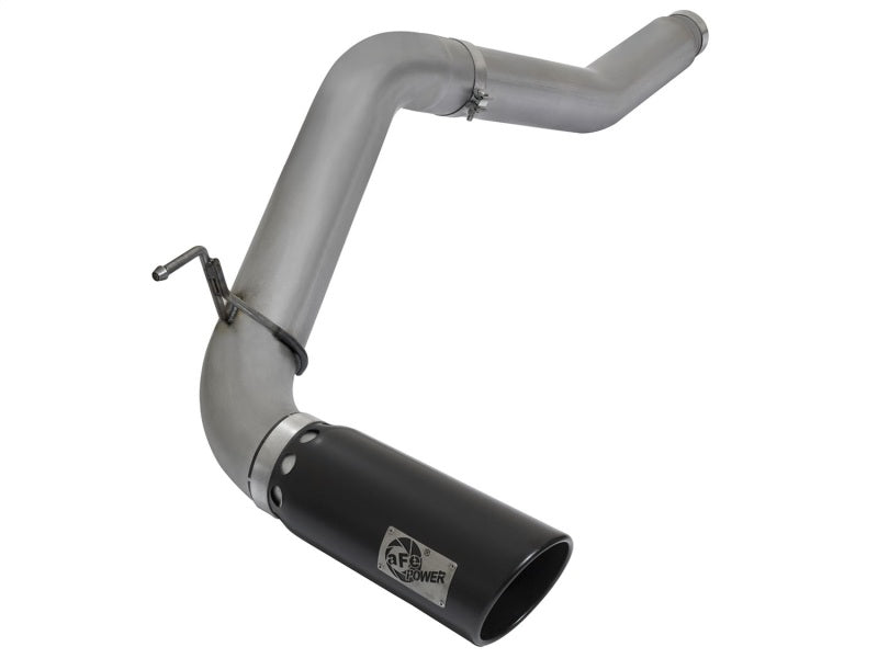 aFe LARGE BORE Fits HD 5in DPF-Back SS Exhaust W/ Black Tip 2016 Nissan Titan