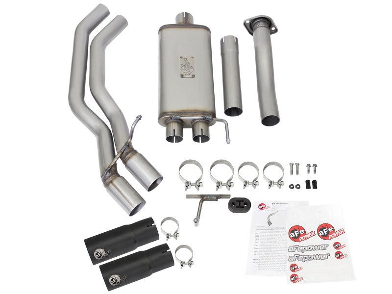 aFe Fits Rebel Exhausts 3in SS Cat-Back 15-16 Ford F-150 EcoBoost V6 2.7/3.5L V8