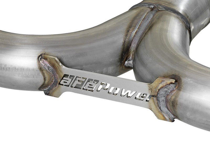 aFe Takeda Fits 2-1/2in 304 SS Axle-Back Exhaust W/ Carbon Fiber Tips 14-18